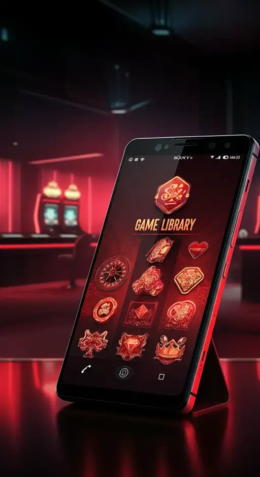 Interface de la ludothèque de Casino Manga avec des machines à sous colorées et des jeux de casino en direct, offrant une vue d'ensemble de la variété et des thèmes manga.